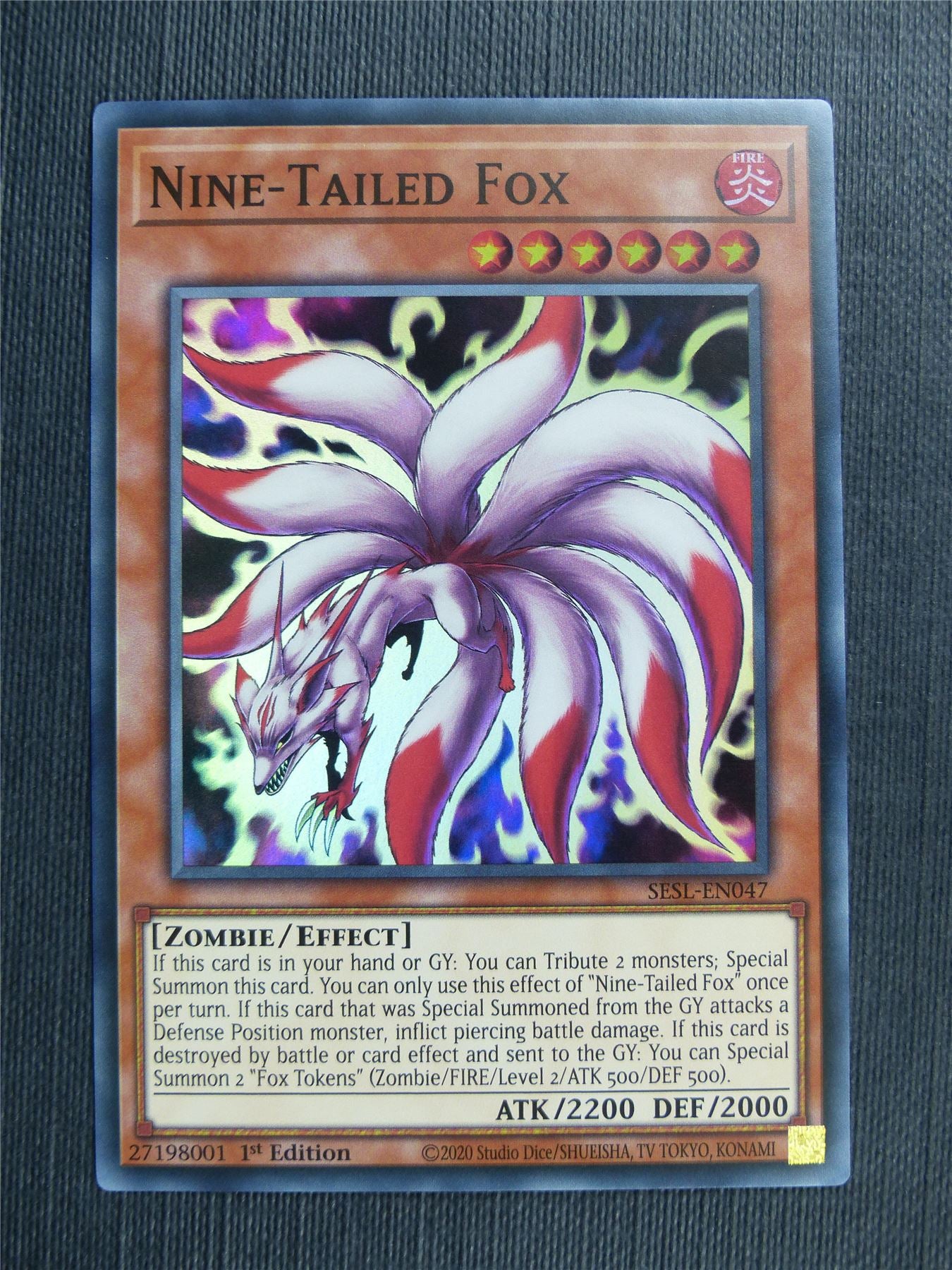 Nine-Tailed Fox - SESL Yugioh Card