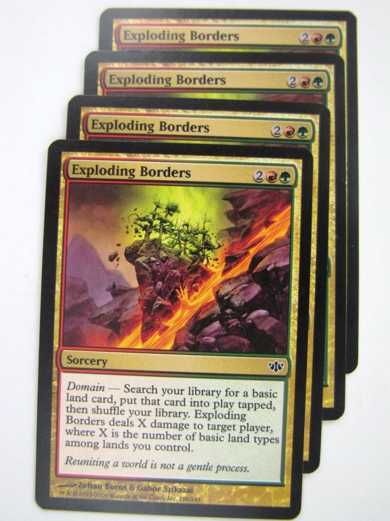 MTG Magic Cards: EXPLODING BORDERS x4 # 8G93