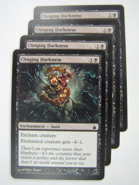 MTG Magic Cards: CLINGING DARKNESS x4 # 8G95
