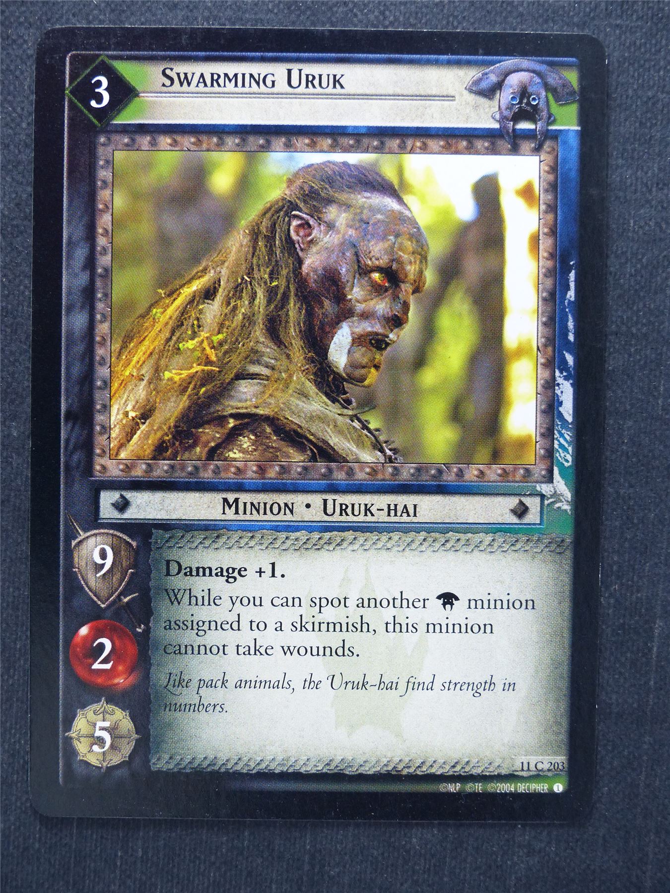 Swarming Uruk 11 C 203 - LotR Cards #MK