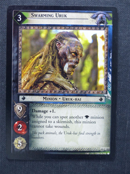 Swarming Uruk 11 C 203 - LotR Cards #MK