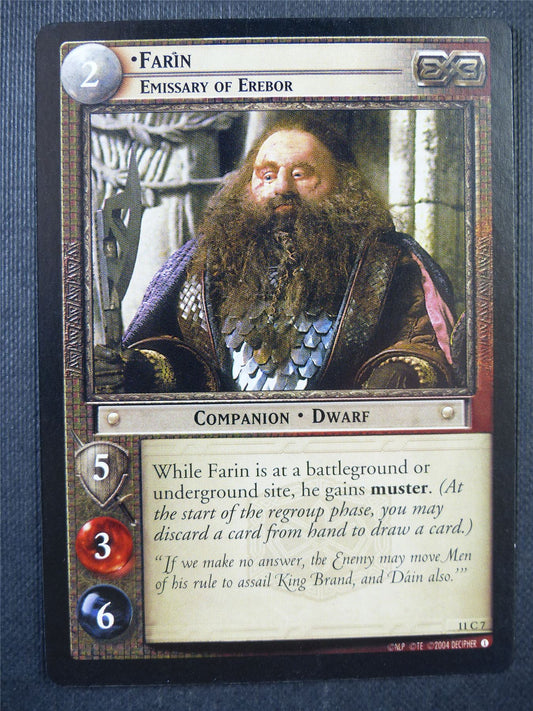 Farin 11 C 7 - LotR Card #771