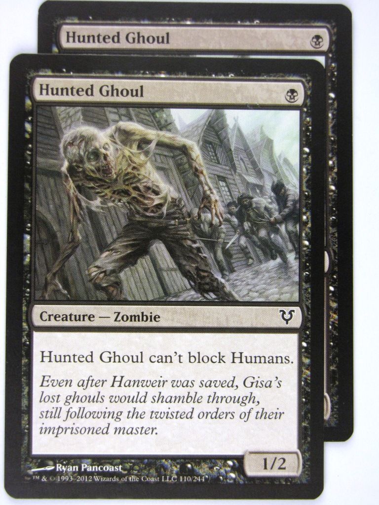 MTG Magic: The Gathering Cards: HUNTED GHOUL x2: AVR