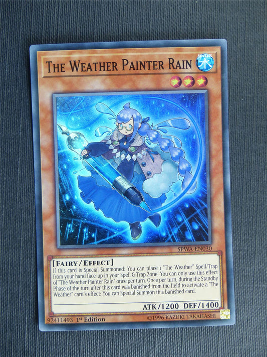 The Weather Painter Rain SPWA Super Rare - 1st ed - Yugioh Cards #Y0