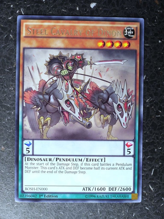 Yugioh Cards: STEEL CAVALRY OF DINON BOSH RARE # 8H36