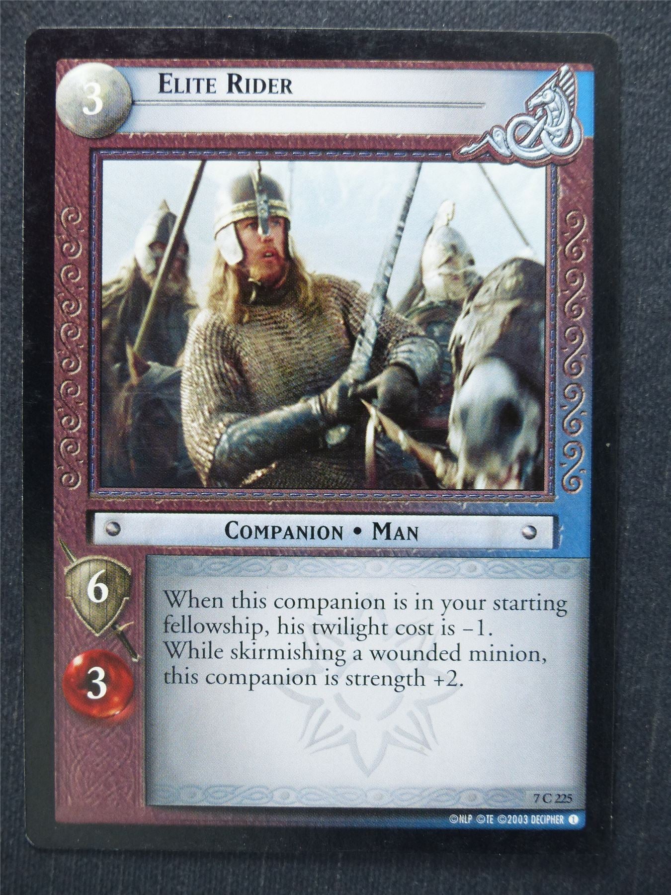 Elite Rider 7 C 225 - LotR Cards #R1