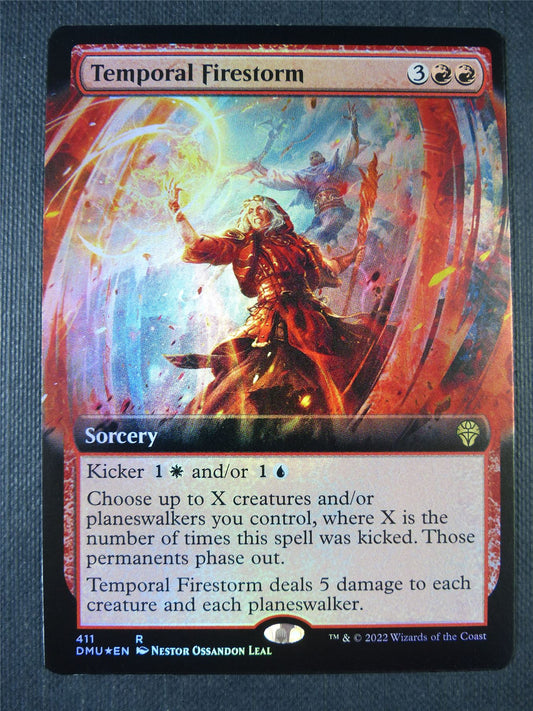 Temporal Firestorm Extended Foil - Dominaria United Mtg Card #7E1