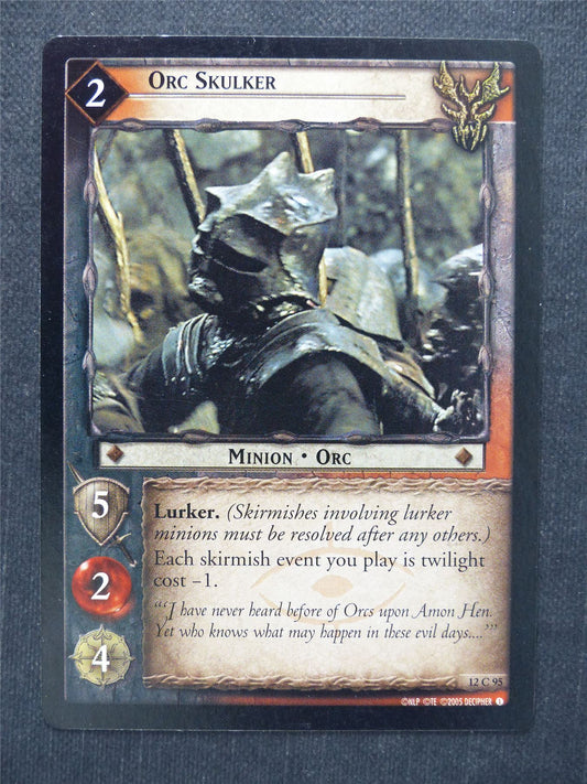 Orc Skulker 12 C 95 - LotR Cards #LV