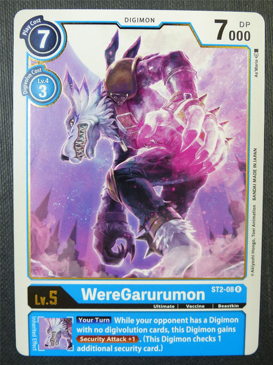 WereGarurumon ST2-08 R - Digimon Card #8ZN