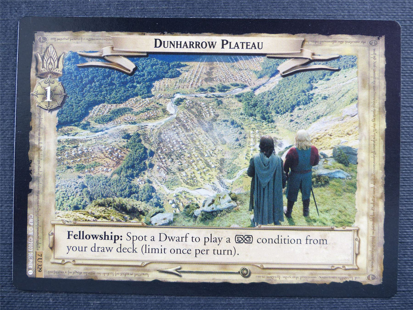 Dunharrow Plateau 7 U 329 - LotR Cards #2Y0