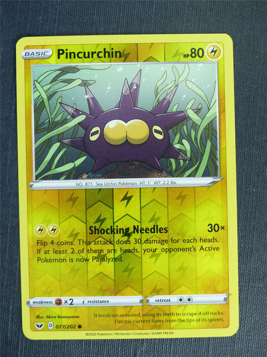 Pincurchin 077/202 Reverse Holo - Pokemon Cards #2GA