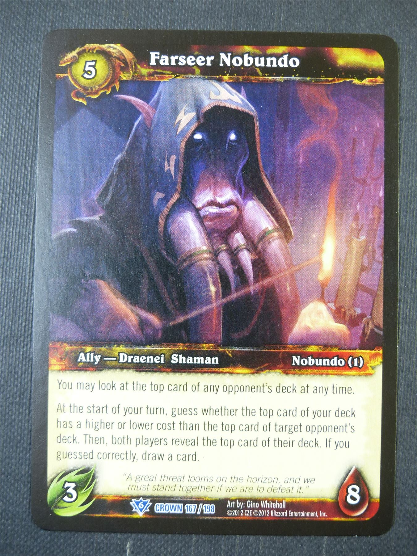 Farseer Nobundo 167/198 - WoW Card #18N