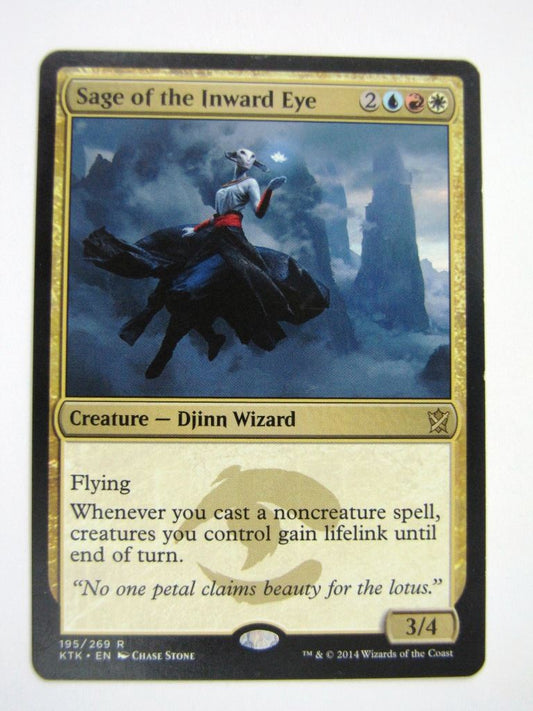 MTG Magic Played Cards: SAGE OF THE INWARD EYE # 7A5
