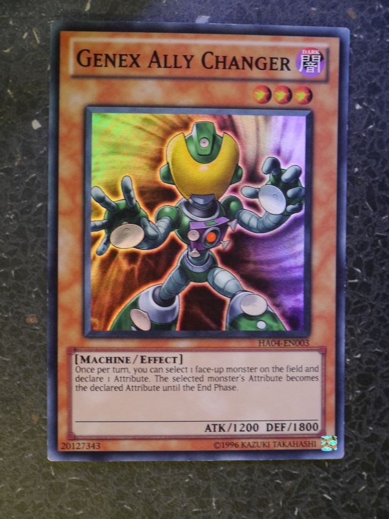 Yugioh Cards: GENEX ALLY CHANGER HA04 SUPER  RARE # 3B38