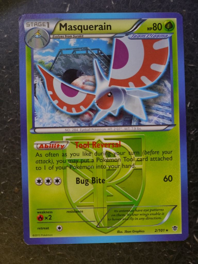 Pokemon Cards: MASQUERAIN 2/101 RARE # 5J18