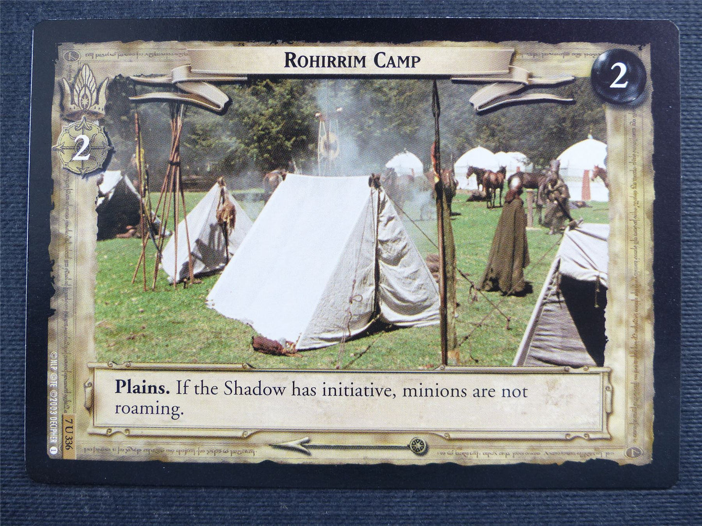 Rohirrim Camp 7 U 336 - LotR Cards #2Y6