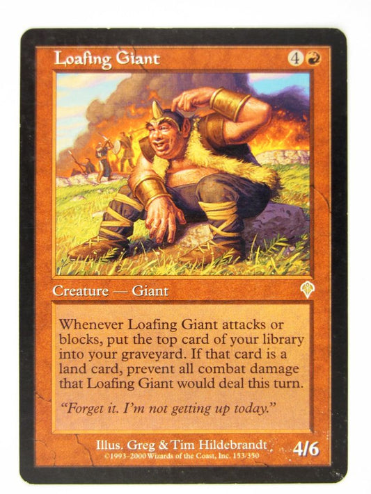 Mtg - LOAFING GIANT - Played Rare