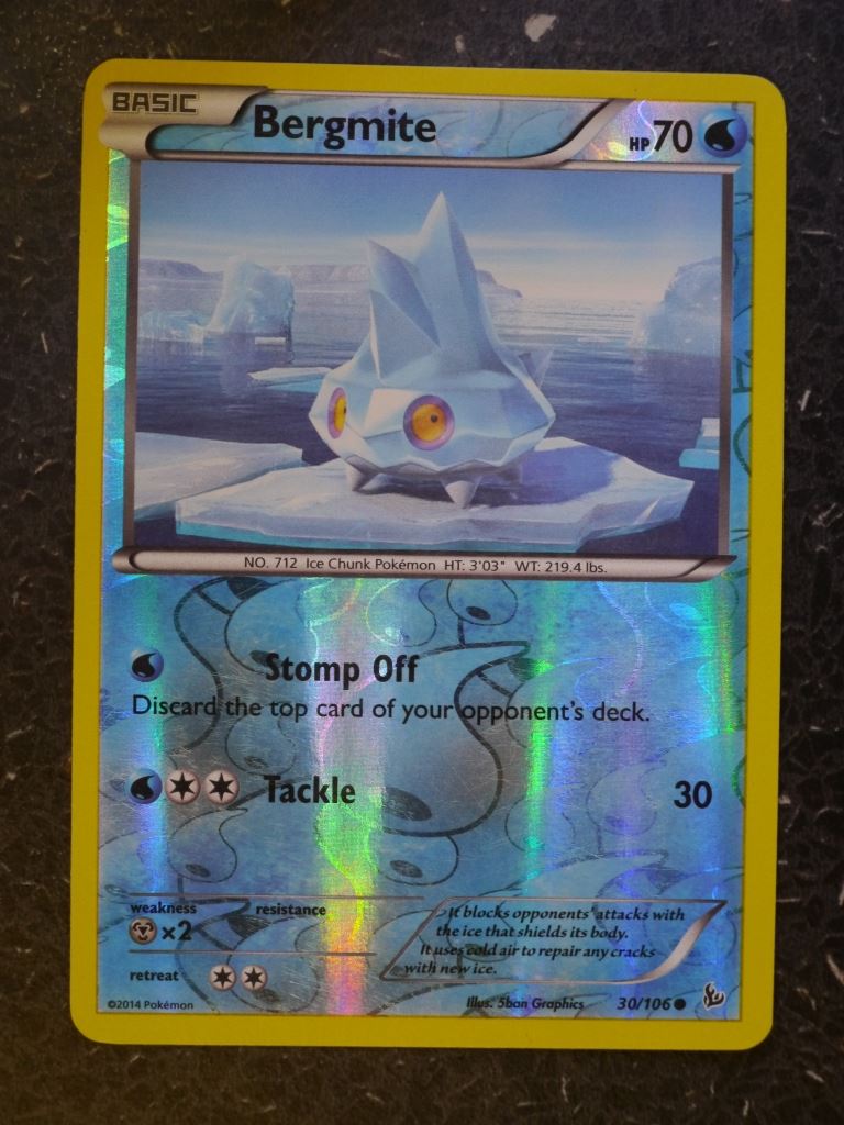 Pokemon Cards: BERGMITE 30/106 REVERSE HOLLOW # 5H57