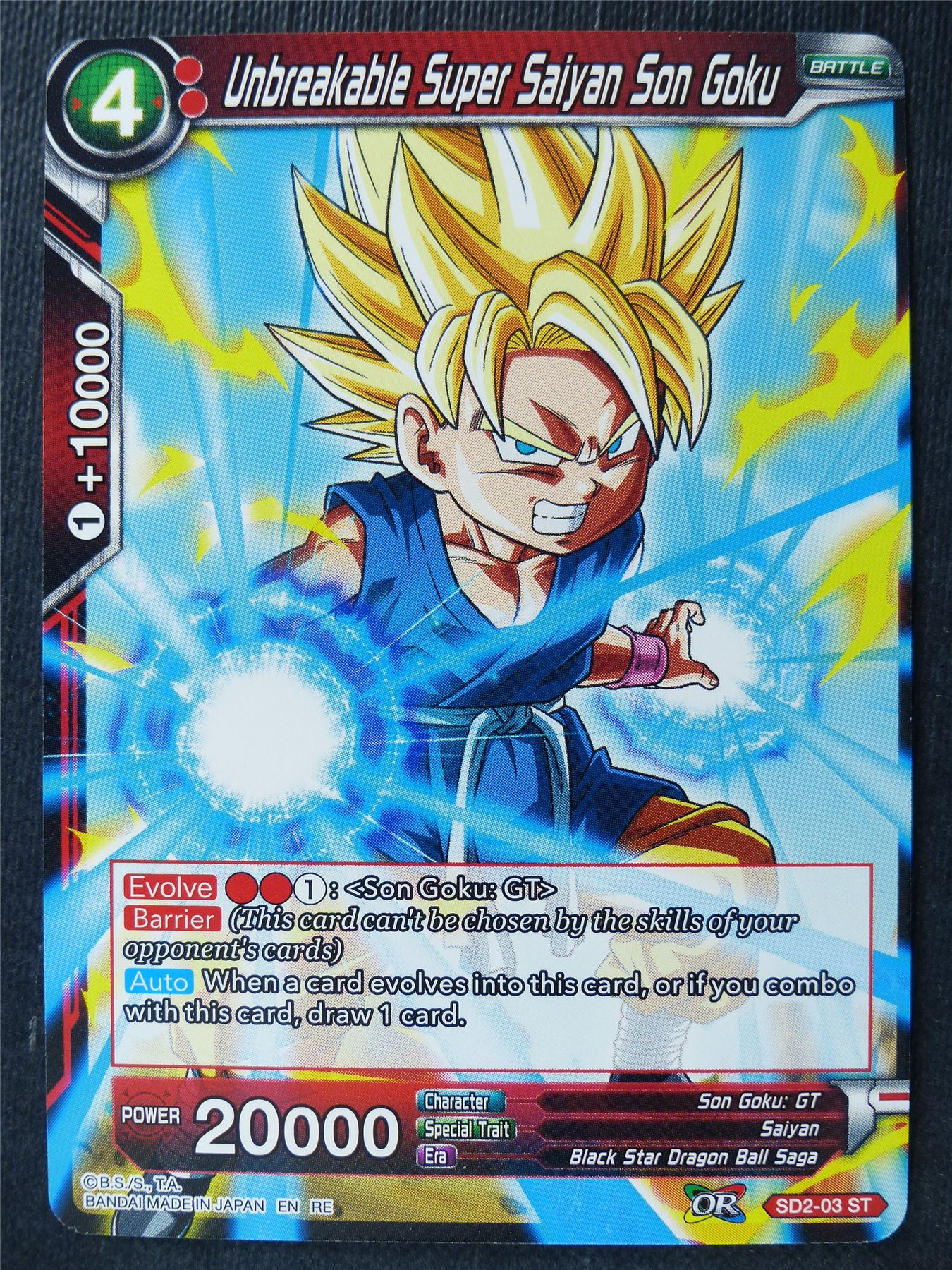 Unbreakable Super Saiyan Son Goku - Mythic Booster - Dragon Ball Super Card #45C