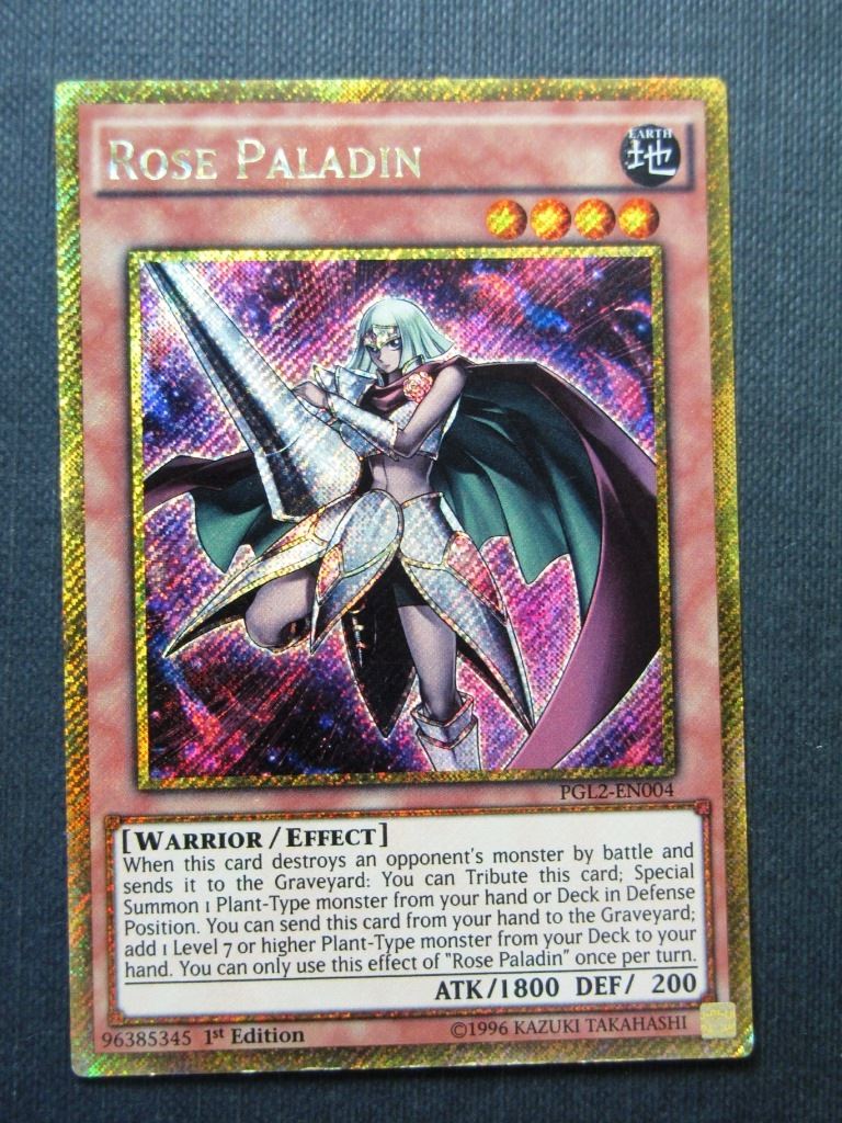 Rose Paladin PGL2 Gold Rare - 1st ed - Yugioh Cards #15Z