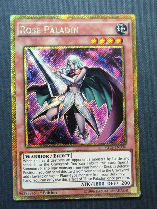 Rose Paladin PGL2 Gold Rare - 1st ed - Yugioh Cards #15Z
