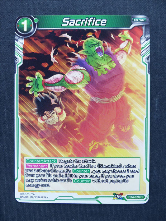 Sacrifice - Dragon Ball Super Cards #GG
