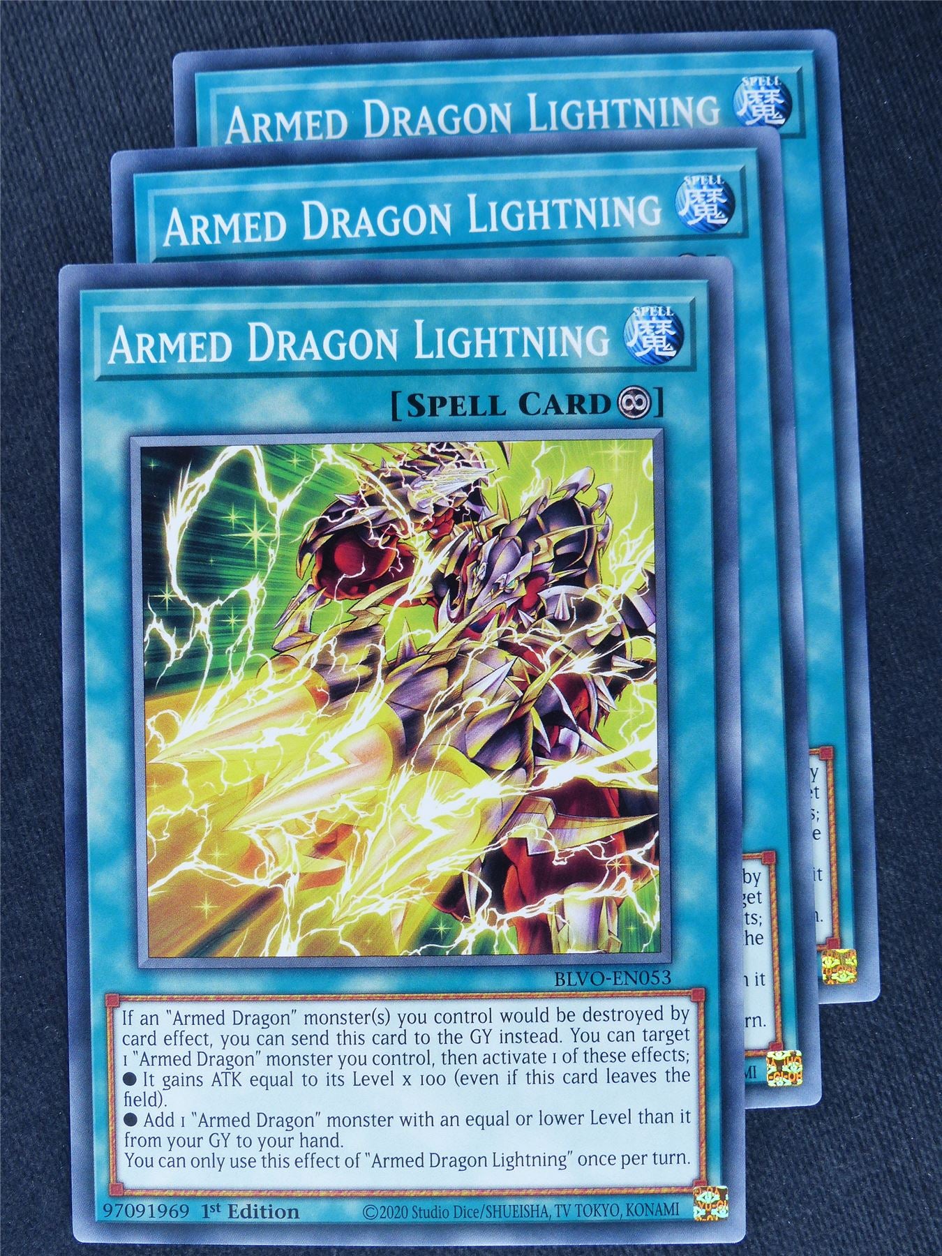 Armed Dragon Lightning x3 - Yugioh Cards #XR