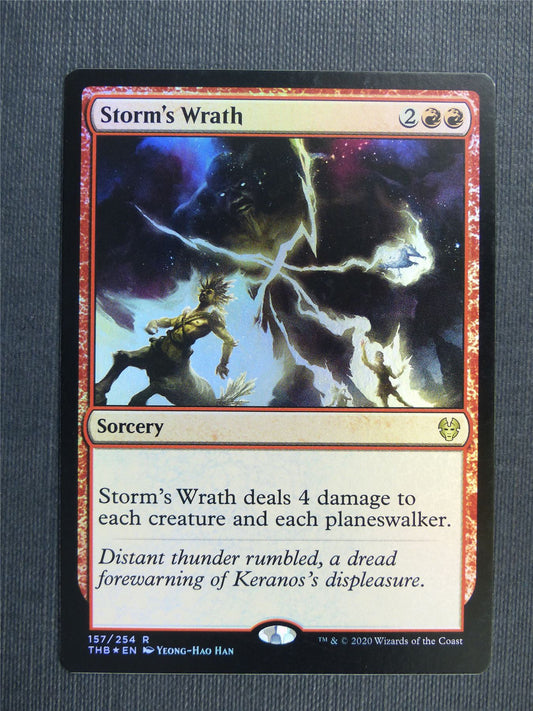 Storm's Wrath Foil - Collector Ed - Theros Beyond Death - Mtg Magic Cards #27Z