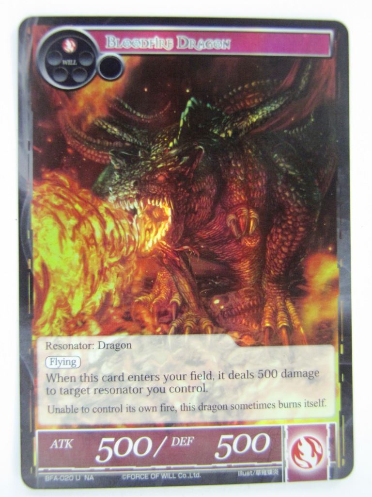 Force Of Will Cards: BLOODFIRE DRAGON FOIL # 13B88