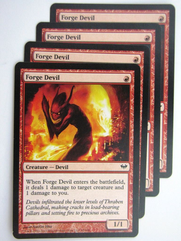 MTG Magic Cards: FORGE DEVIL x4 # 27D68