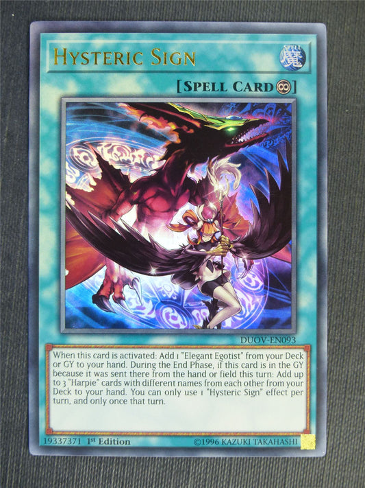 Hysteric Sign DUOV Ultra Rare - 1st ed - Yugioh Cards #28F