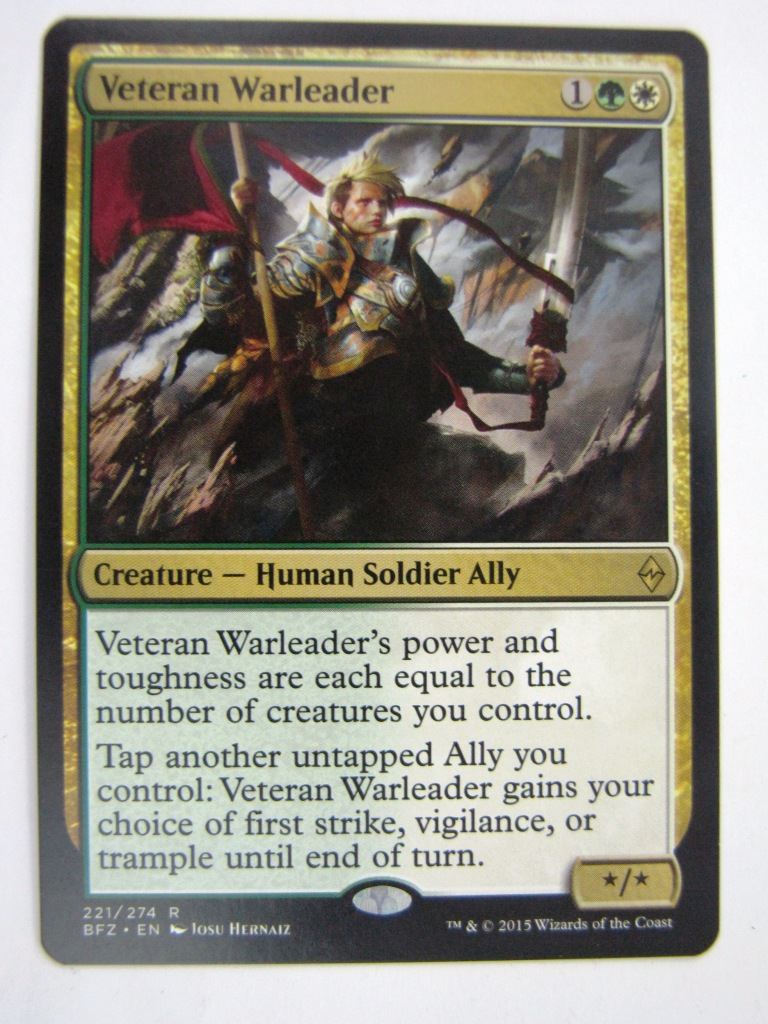 MTG Magic Cards: VETERAN WARLEADER # 4E65