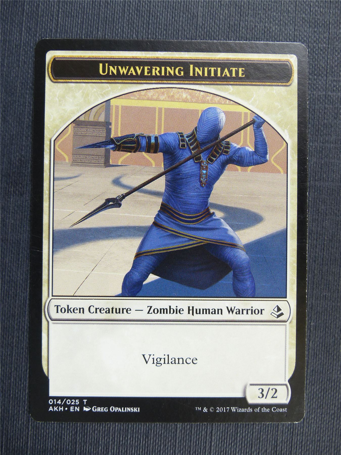 Unwavering Initiate / Wurm - Token - Mtg Magic Cards #306