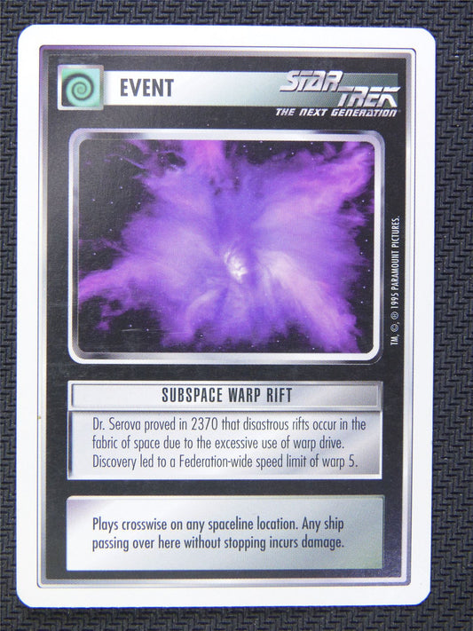 Event Subspace Warp Rift - Star Trek CCG Next Gen #4WR