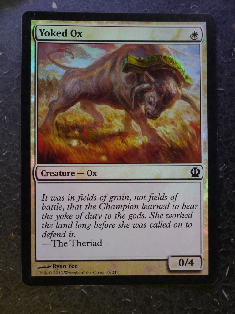 MTG Magic Cards: YOKED OX FOIL # 4I72 – Archeron