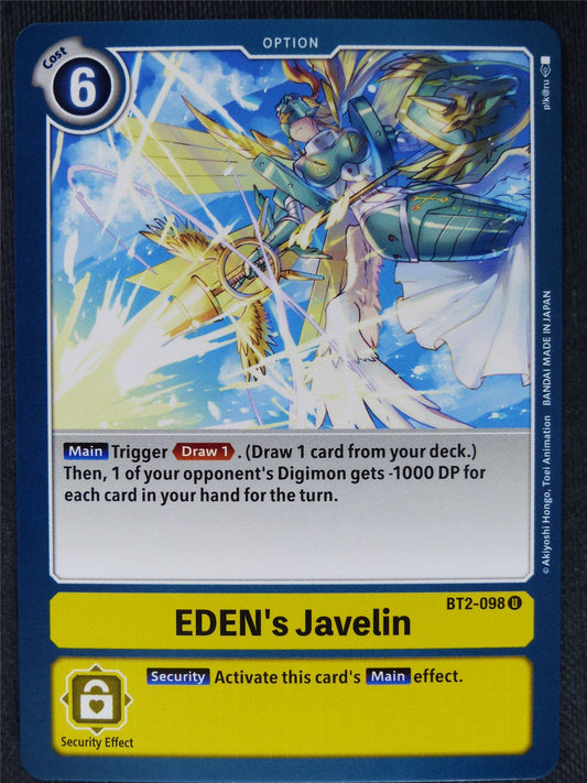 Eden's Javelin BT2-098 U - Digimon Cards #PF