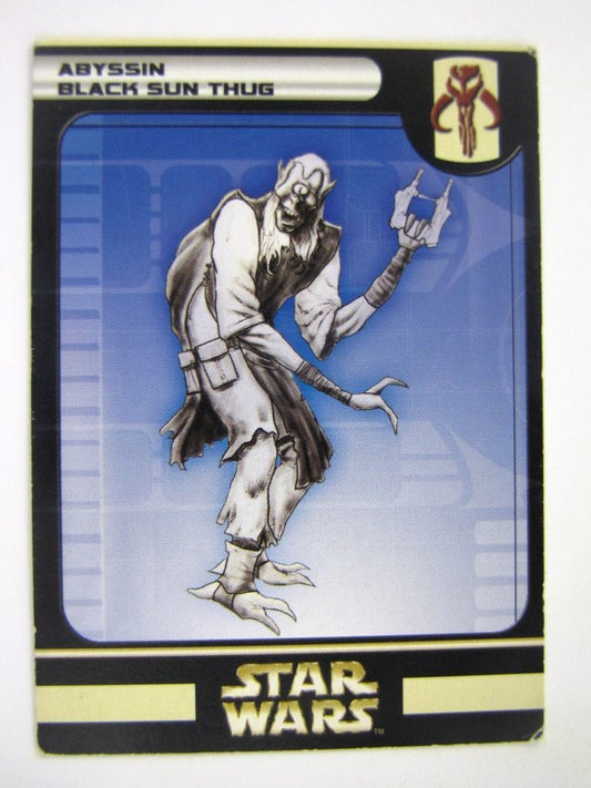 Star Wars Miniature Spare Cards: ABYSSIN BLACK SUN THUG # 11B21