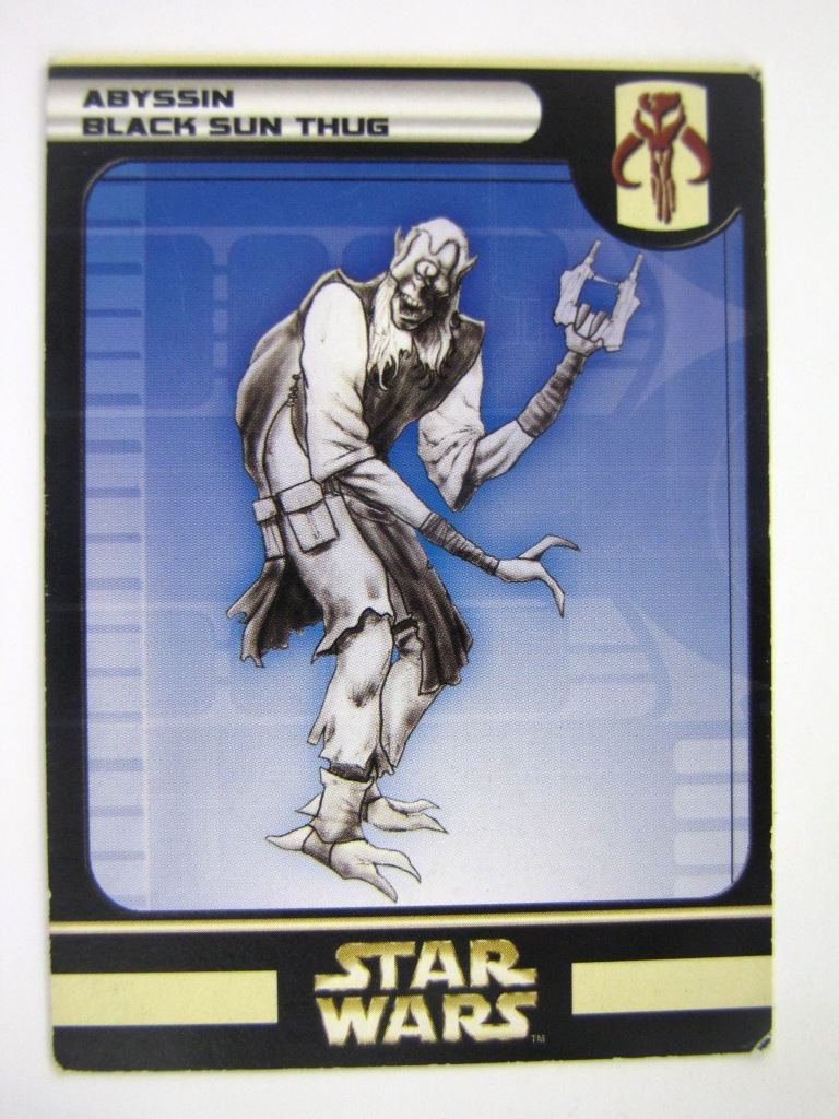 Star Wars Miniature Spare Cards: ABYSSIN BLACK SUN THUG # 11B21