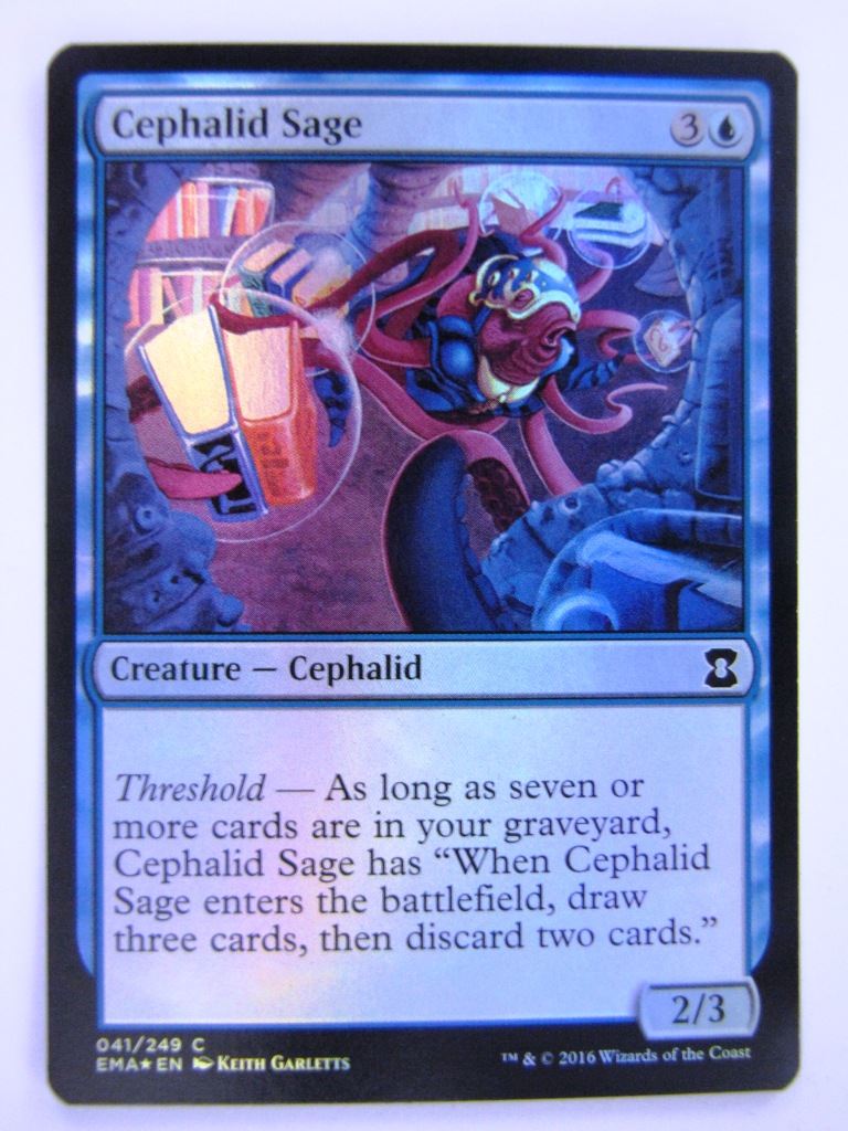 MTG Magic Cards: Eternal Masters: CEPHALID SAGE FOIL # 12A69