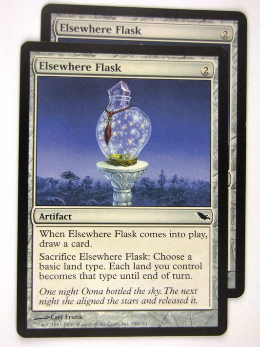 MTG Magic: the Gathering Cards: ELSEWHERE FLASK x2: SHM