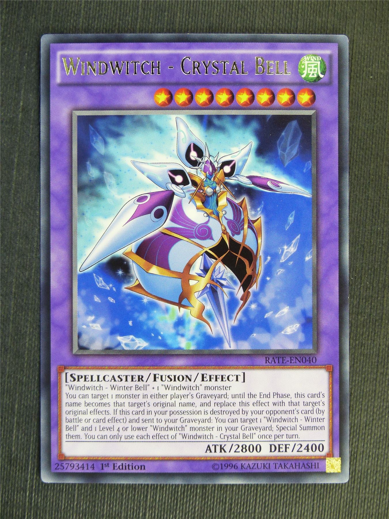 Windwitch - Crystal Bell RATE Rare - 1st ed - Yugioh Cards #RS