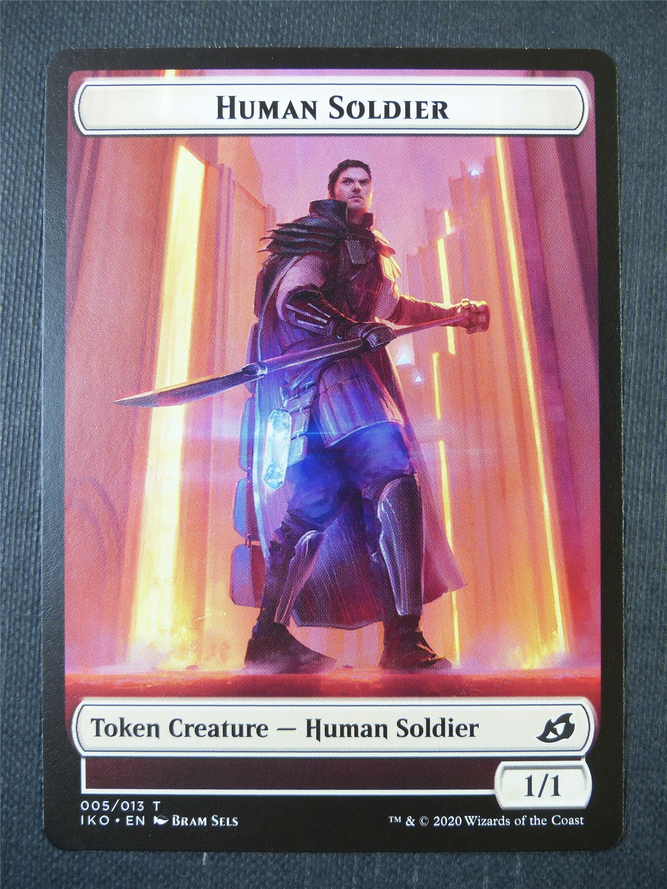 Human Soldier Token - Mtg Card #10R