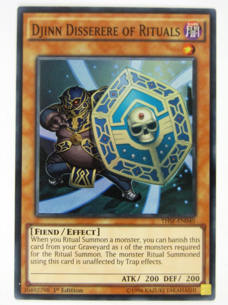 Yugioh Cards: DJINN DISSERERE OF RITUALS THSF SUPER RARE # 21F92