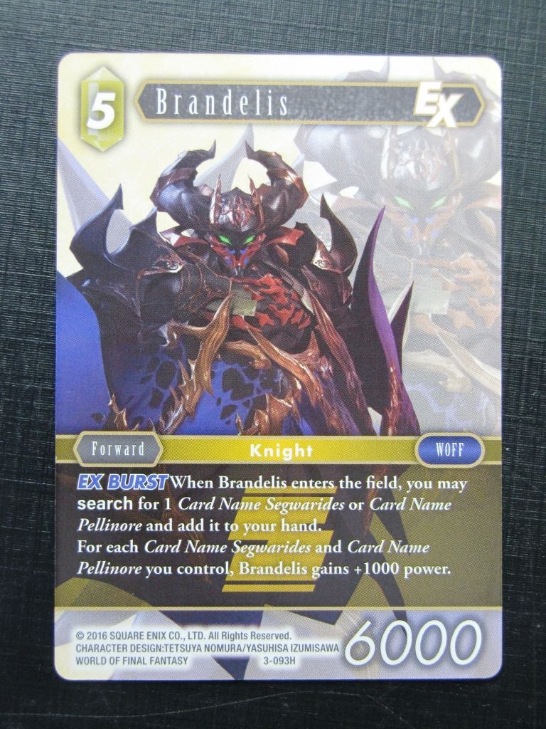 Brandelis 3-093H Final Fantasy Card # 6J3