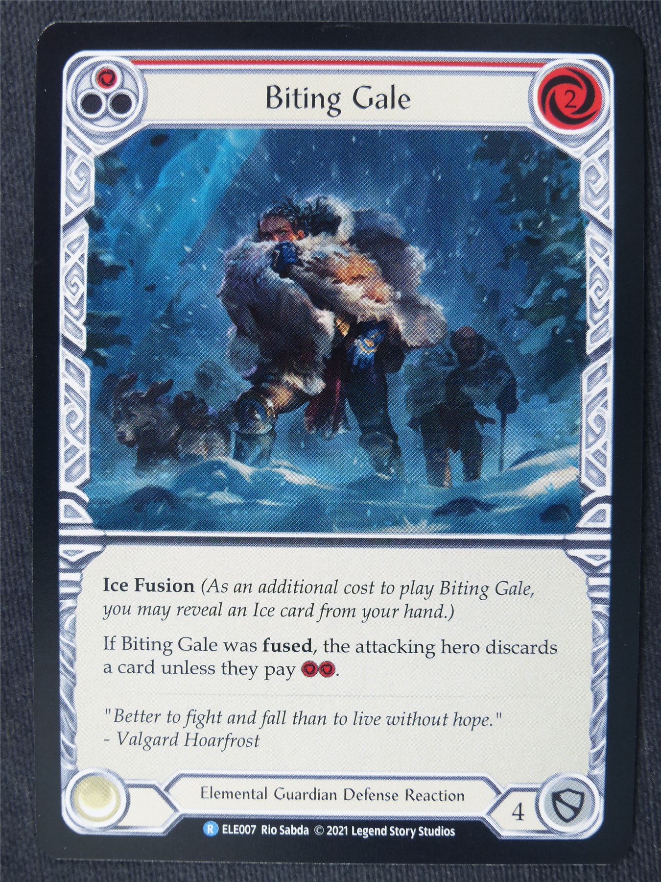 Biting Gale R Red - 1st Ed Tales of Aria - Flesh and Blood