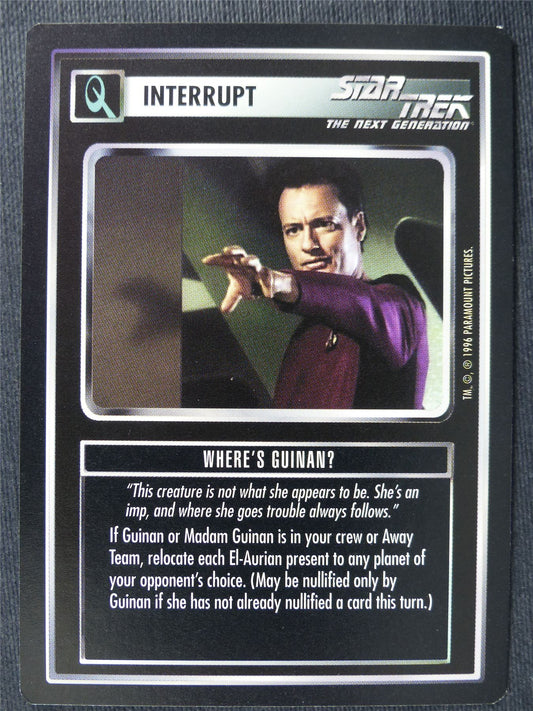 Where's Guinan? - NG - Star Trek Cards #ZC