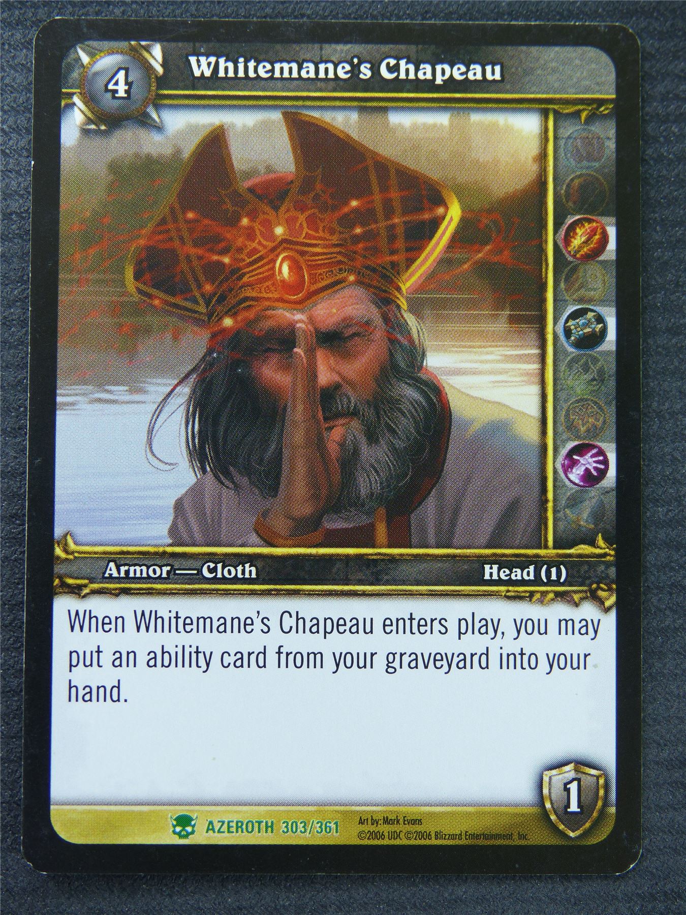 Whitemanes Chapeau - Uncommon - World Of Warcraft #1ET