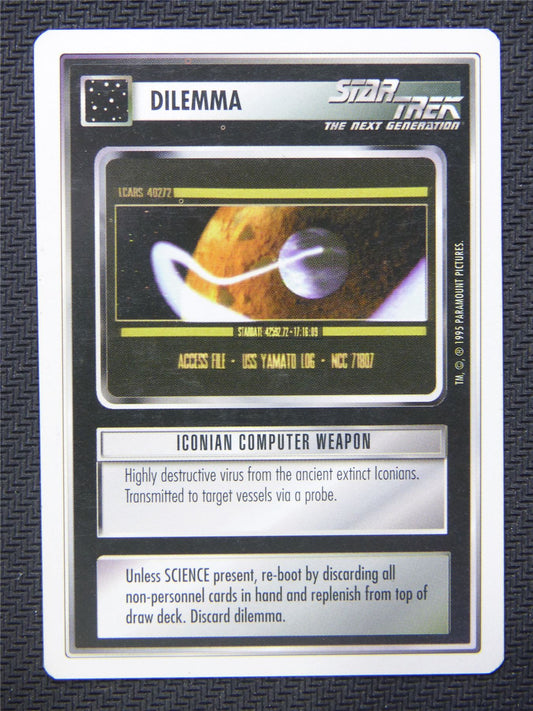 Dilemma Iconian Computer Weapon - Star Trek CCG Next Gen #4XX