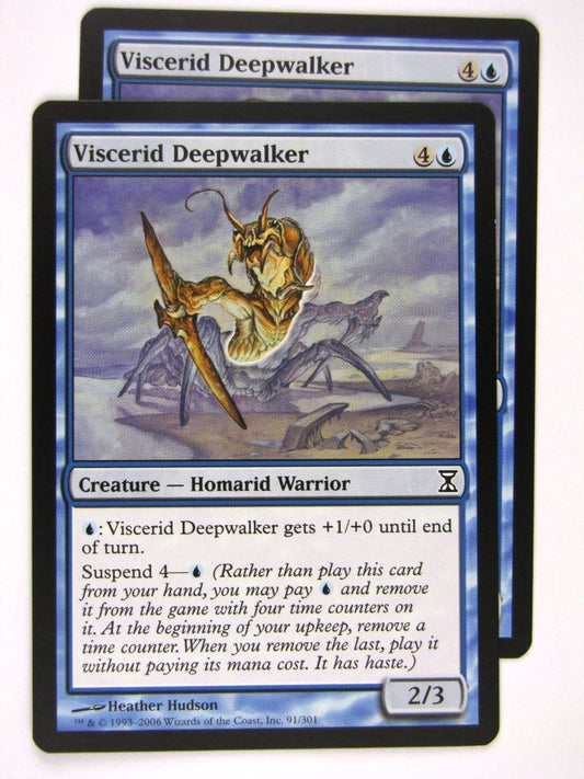 MTG Magic: The Gathering Cards: VISCERID DEEPWALKER x2: TSP