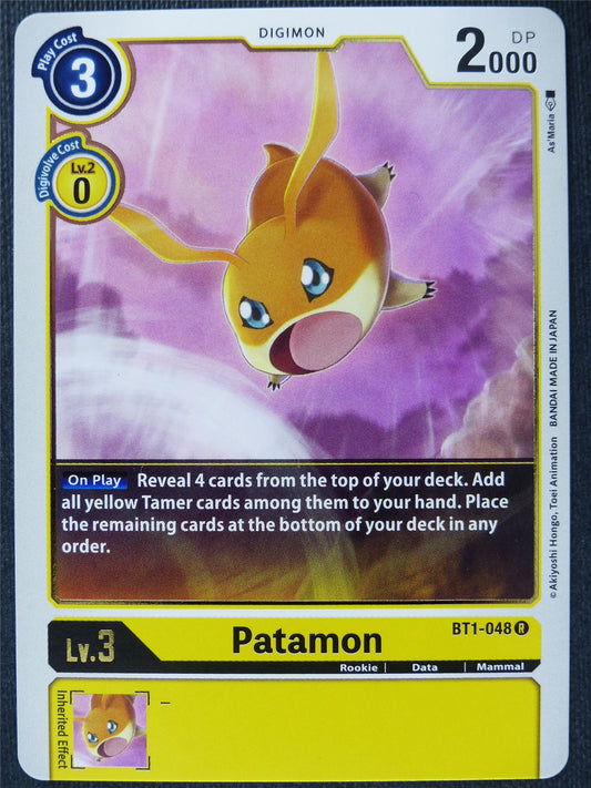 Patamon BT1-048 R - Digimon Cards #11G